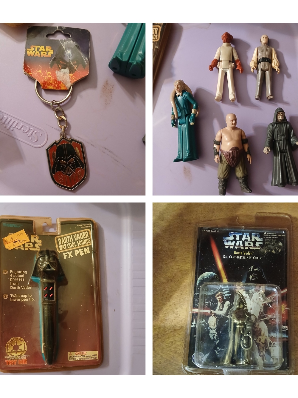 Star Wars Darth Vader Keychain and Collectible Set - Black and Gold Bundle